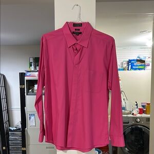 Marquise Pink Dress Shirt Vibrant Long-Sleeve